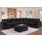 Reversible 7-Piece Corner Sectional Couch, Chenille Cloud Sofa With Removable Ottoman-668116940