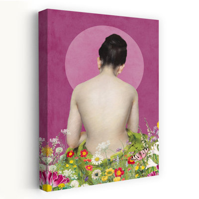 Denetria Contemporary Art Classic Contemporary Portrait Spring Wall Art 1 Piece Wrapped Canvas Wall Art