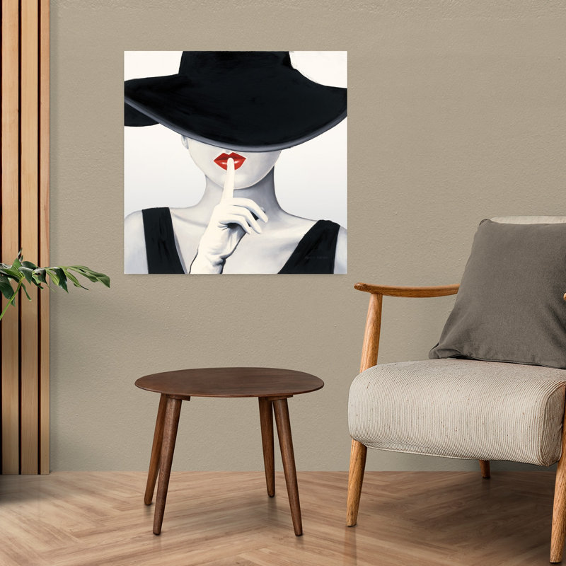 Haute Chapeau, art contemporain argenté, H 24 po x l 24 po