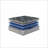Mattresses, Restonic Comfort Care 15” Euro Top Hybrid Mattress with Individual Pocketed Coils, Plush Comfort, Twin | Foam | Grey+Blue-1315886667
