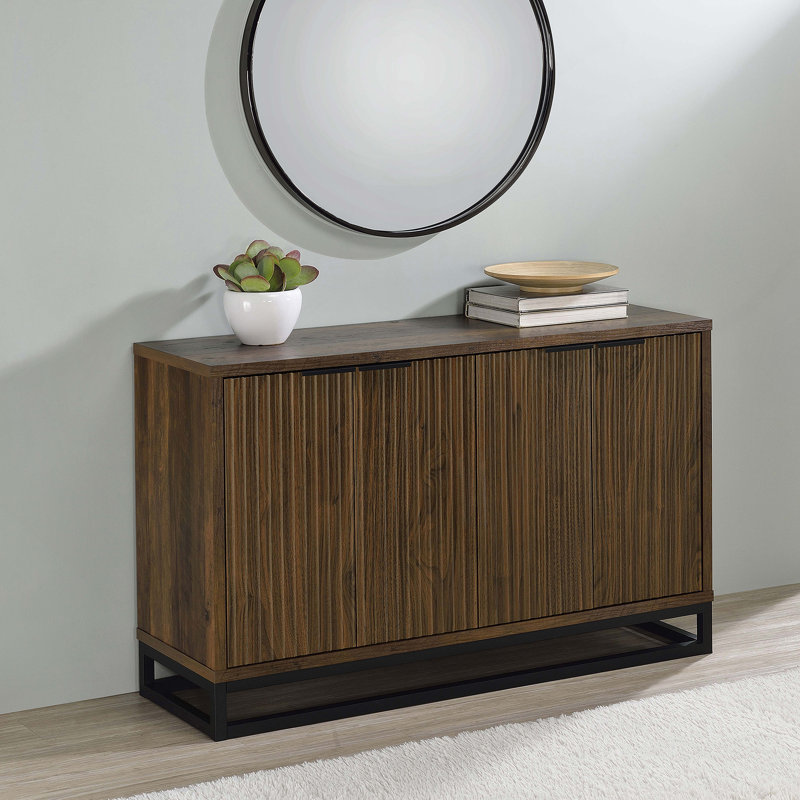 Buffet, armoire d'appoint 4 portes pour le salon, cuisine