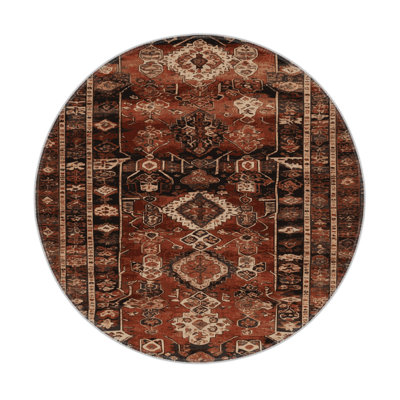 Turkish Brown Indoor and Outdoor Area Rug