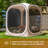 Pavillon de jardin permanent en métal L 6 pi. D Auvent escamotable portatif-100737121
