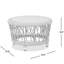 Table d'appoint ronde avec plateau réversible, 21,5 po, corde tissée, pour patio ou balcon