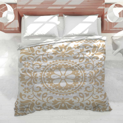 Édredon floral à motif mandala