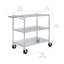 Chariot utilitaire avec roues certifié NSF