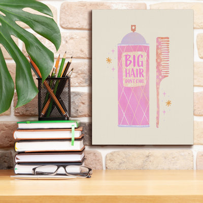 Winston Porter 'Big Hair Don't Care' by Rachel Hallquist Canvas Wall Art