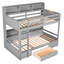 Lit simple superposé simple avec tiroir intégré - tablettes confortables et utilitaires idéales pour la chambre à coucher