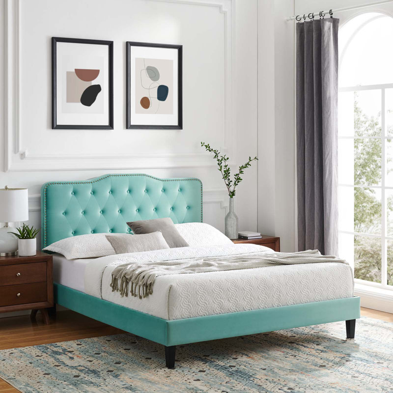 Modway Amber Platform Bed, Pink, King