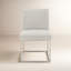 Chaise d'appoint rembourrée en acier inoxydable Athens-1213203037-1208173591
