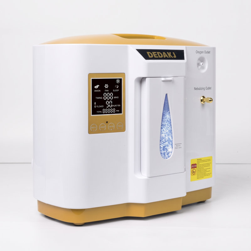 Home Oxygen Generator, Mini 1‑7L Adjustable Flow, 30%‑90% Oxygen Output, 40‑45dB Low‑Noise