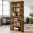 Classic Wooden Bookshelf,Elegant Display Shelves,Sturdy Freestanding Bookcase