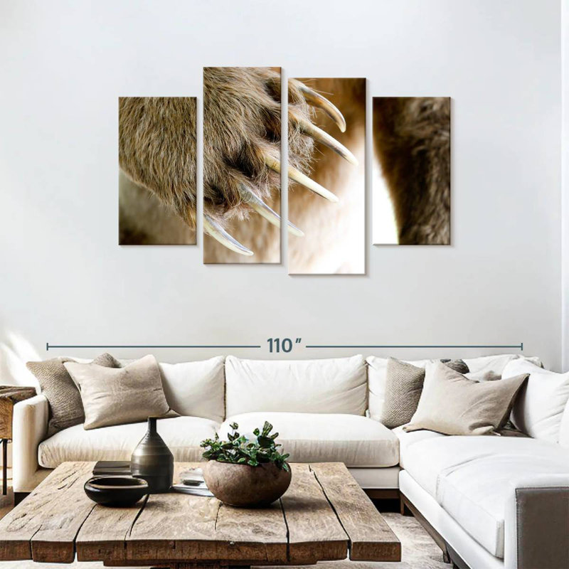 Brampt Bear Claws, 48" H x 75" W