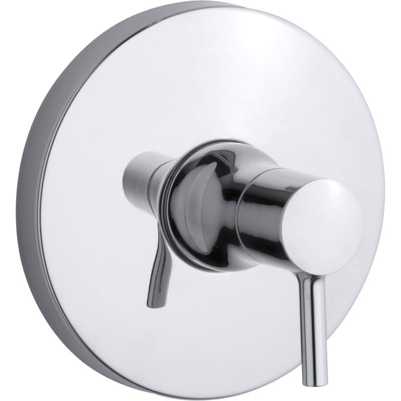 Garniture de valve Kohler Toobi Rite-Temp avec poignée levier, Chrome poli