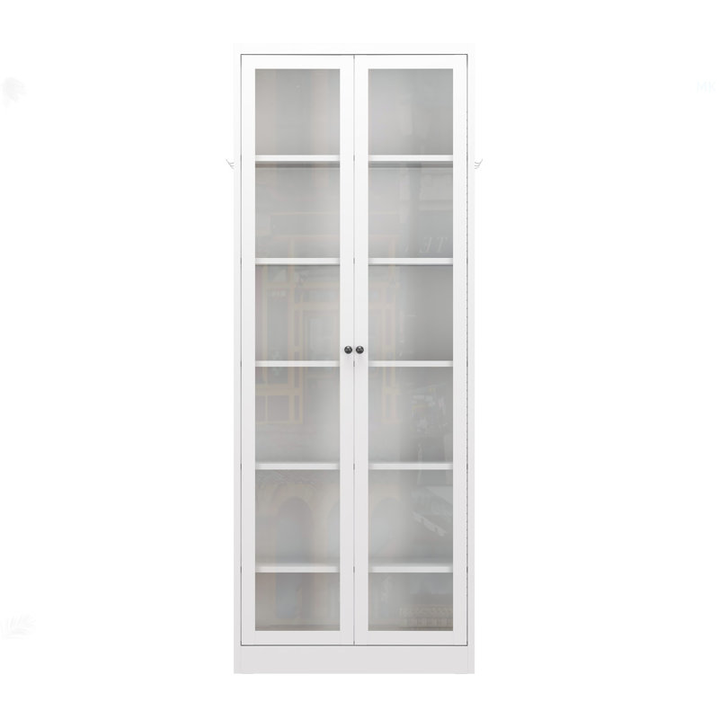 Metal Kitchen Pantry Cabinet - 72" Tall Storage With 5 Adjustable Shelves, White Freestanding Cabinet For Kitchen/Pantry/Bathroom