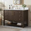 Ensemble de meuble-lavabo simple 48 po avec comptoir en pierre d'ingénierie