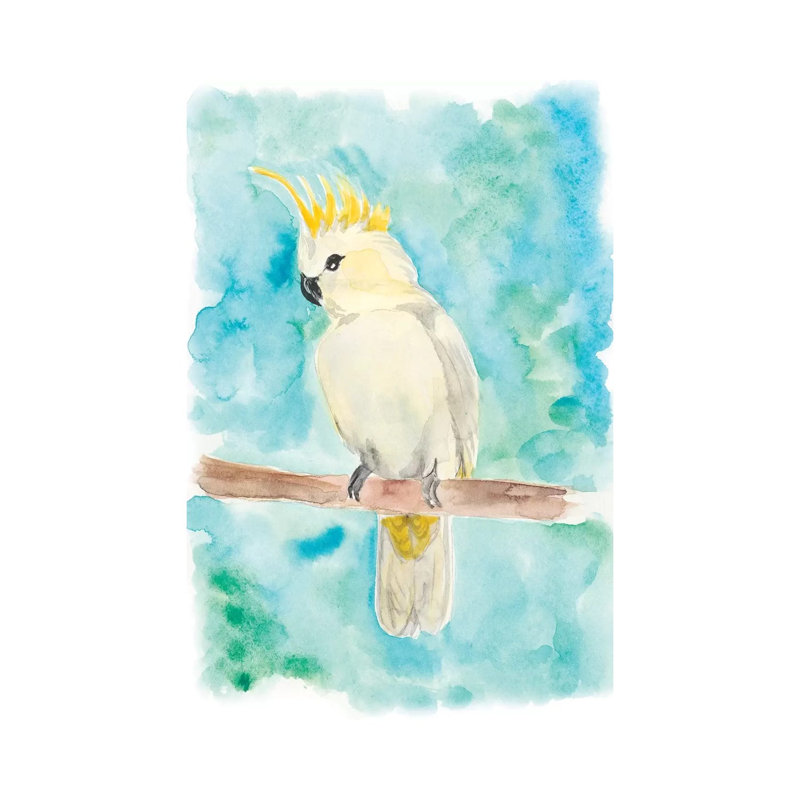 Sweet Tropical Bird II by Regina Moore - Wrapped Canvas Gallery-Wrapped Canvas Giclée, 30.48cm H x 20.32cm W