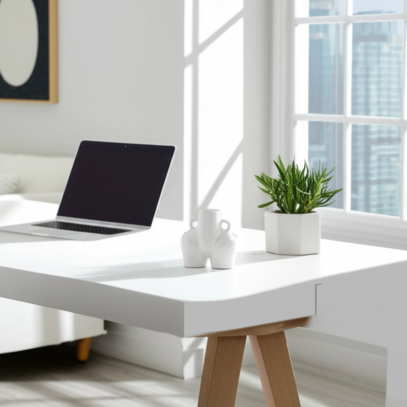 Vase en céramique Brezhoneg avec design sculptural artistique et esthétique abstraite moderne, H 6 po x l 6 po x P 3 po