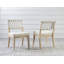 Biscayne Low Back Side Chair in Brown/Cream