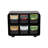 Mind Reader Tea Bag Organizer, Tea Station Organizer, Countertop Storage, Kitchen, Plastic, Black