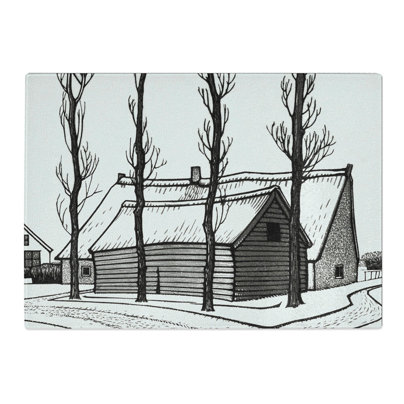 Winter by Julie de Graag Chopping Board, 0.4cm H x 28.5cm W x 39cm L