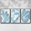 Galaxie I - Ensemble de 3 reproductions encadrées sur toile-97791982-97791985