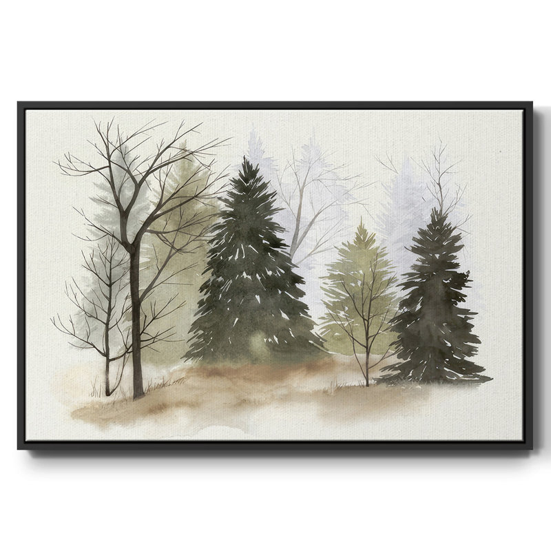 " In The Mist II ", Black, 17" H x 25" W x 1.5" D