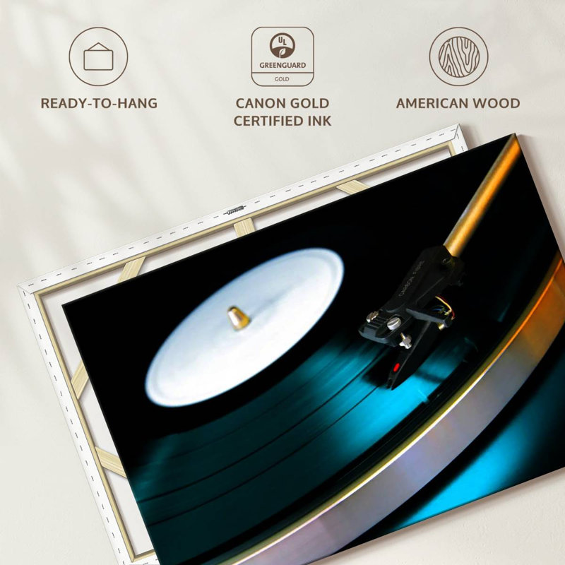 Abarca Playing Vinyl Record, 32" H x 48" W