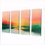 «Green Red Magical Sunset Dunes I - Desert», art mural sur toile-2114454095