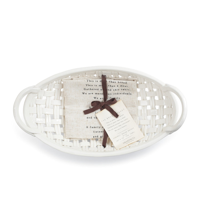 Red Barrel Studio® High Bread Basket, 4" H x 14.5" W x 8" D