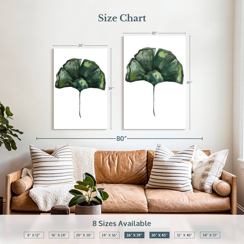 Harnek Botanical Ginkgo, 39" H x 26" W