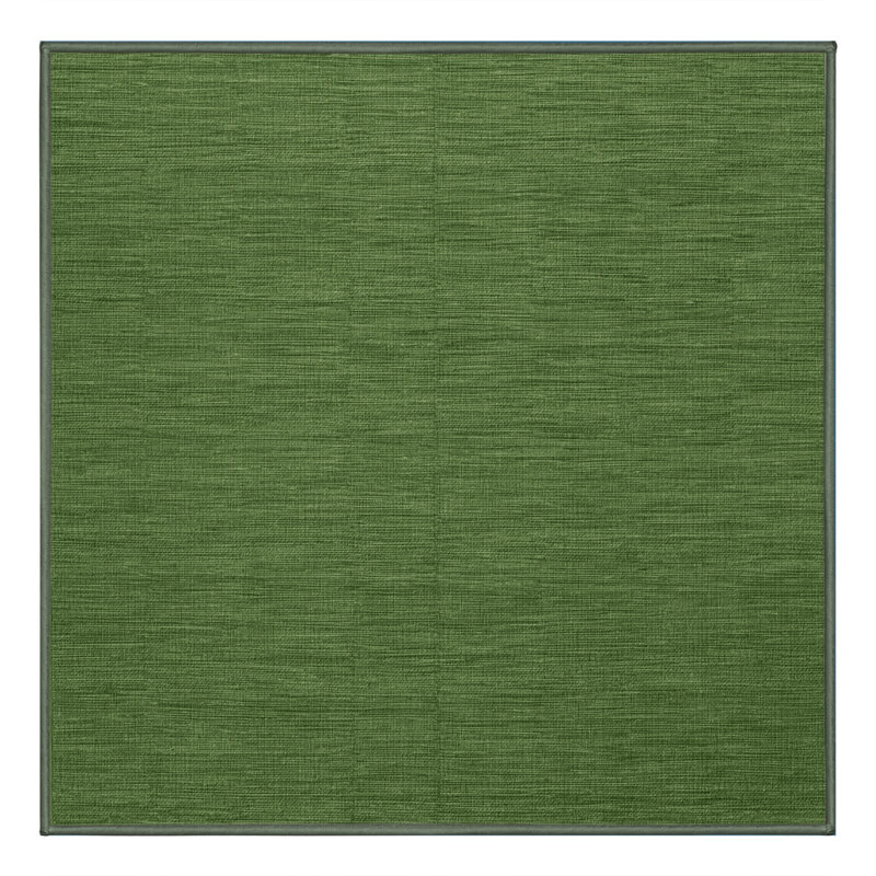Tapis vert uni lavable à la machine
