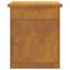 vidaXL Parcel Drop Box Rusty 47.5 x 38 x 59 cm Weathering Steel