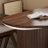 Durable Dark Brown All-solid Ash Dining Table Set-106325787