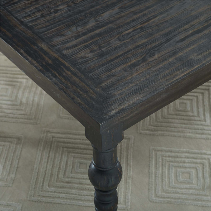 Table de salle à manger de style traditionnel - Finition noire