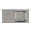Williston Forge 500mm W Single Bowl Stainless Steel Kitchen Sink with 2 Faucet Holes