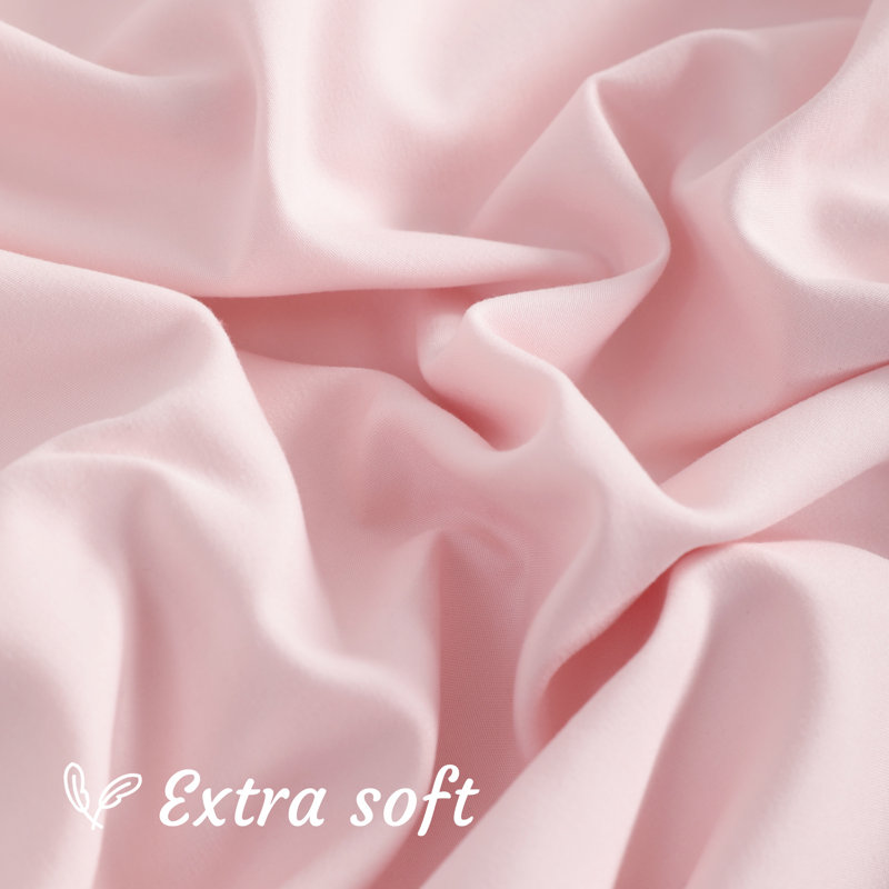 Body Pillowcase Set, Microfiber Body Pillowcase, Envelope Closure - NTBAY, Blush Pink