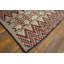 Tapis en laine tissé à plat rectangulaire gris antique Navajo