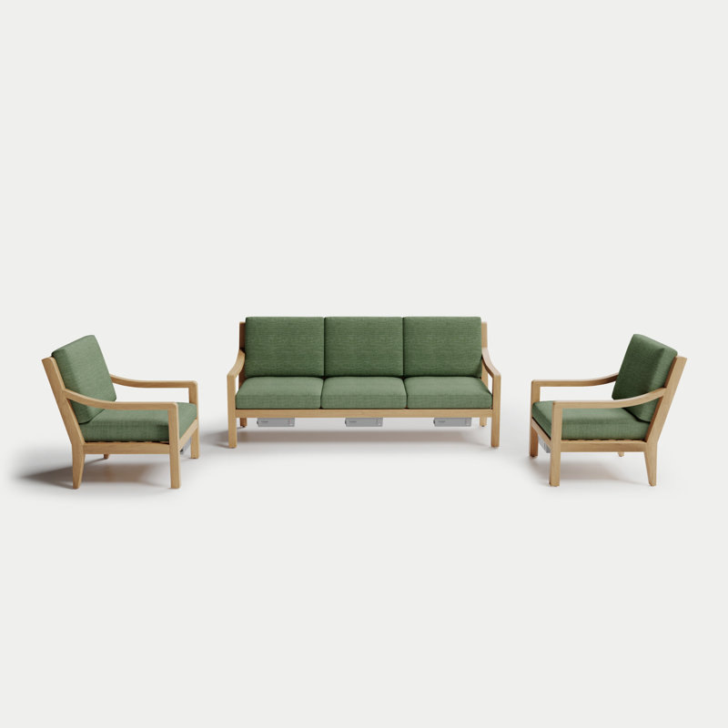 Solerno Heated Sofa Set, Aloe