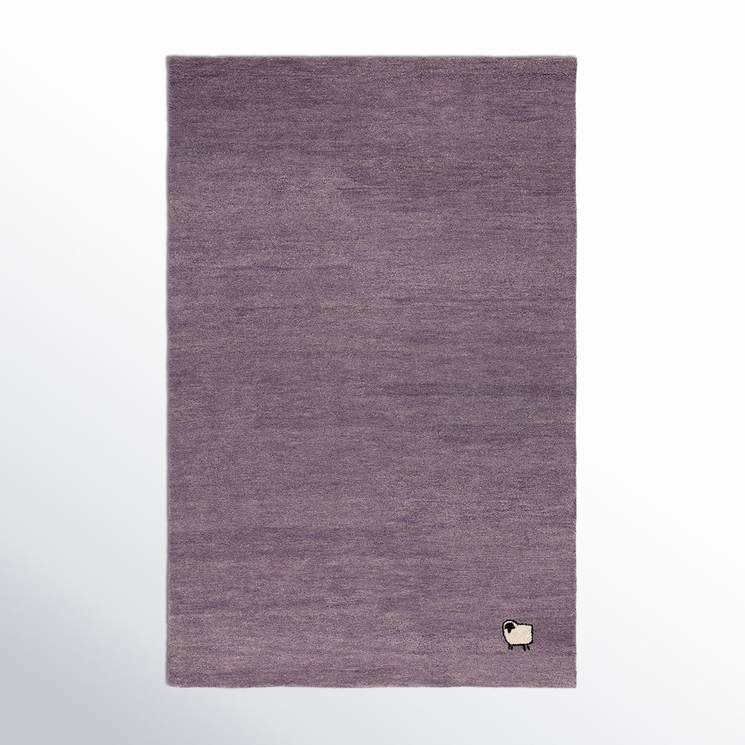 Roxy Solid Color Hand Woven Hand Tufted Wool/Cotton Area Rug in Purple AllModern Rug 