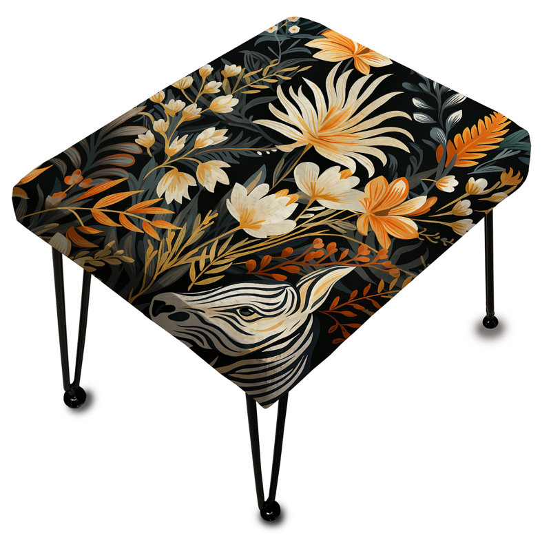 Fells - Zebra Safari Dreams - Repose-pieds rectangulaire imprimé animal