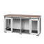 Meuble pour chien avec cage intérieure en bois pour chien 72 po avec plateau