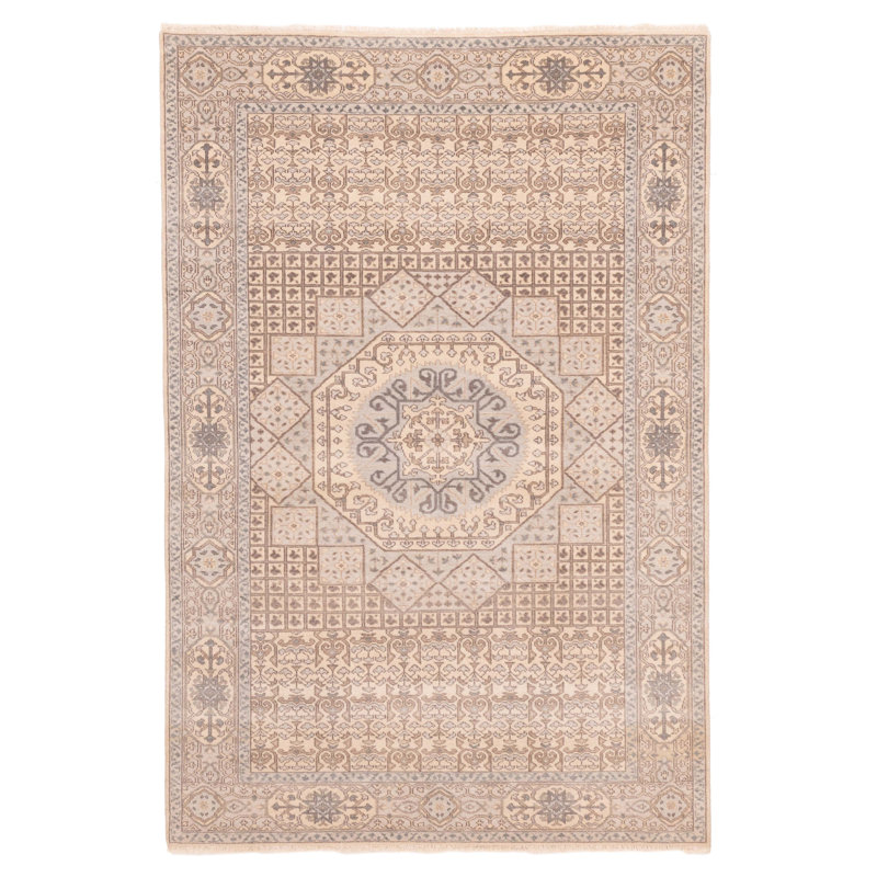Tapis gris Mamluk 6 pi 0 po x 8 pi 9 po