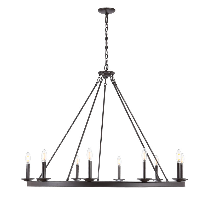Natividad 10 - Light Chandelier, Oil Rubbed Bronze, 10 Lights