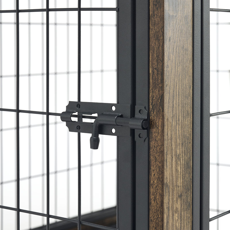 Cage pour chien avec cadre en fer