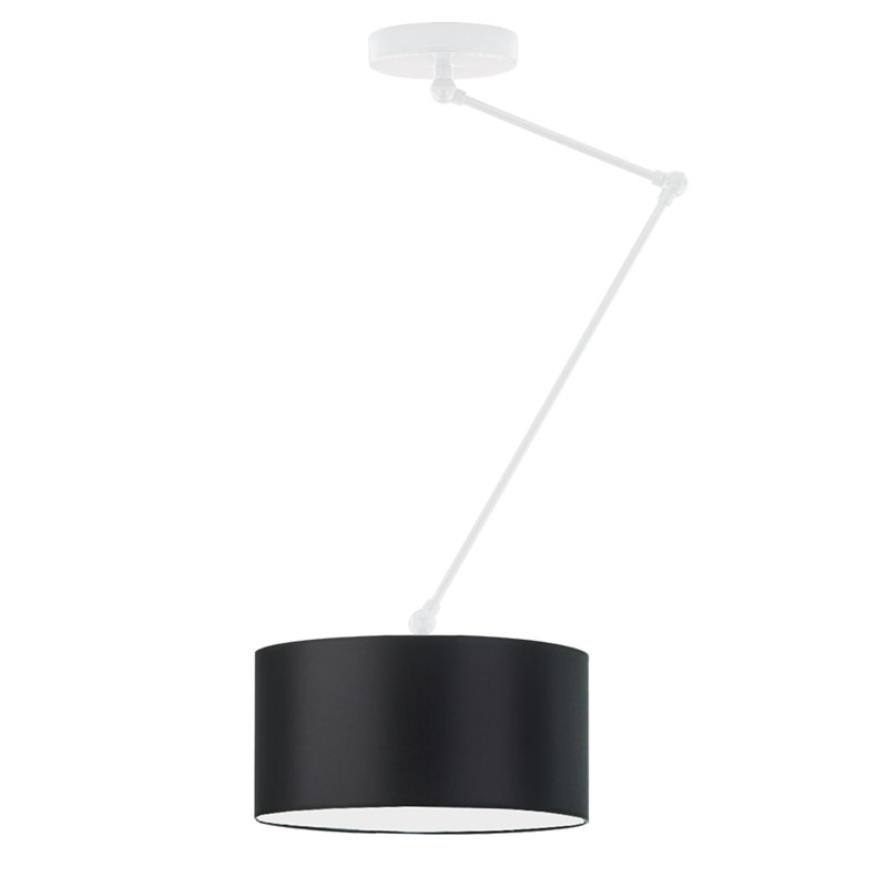 Shiryl 1 - Light Novelty Chandelier, Black, White