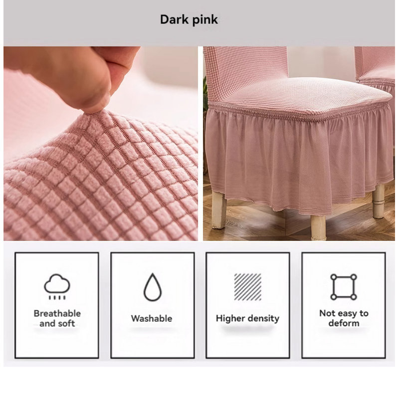 Housse pour chaise de salle à manger en polyester