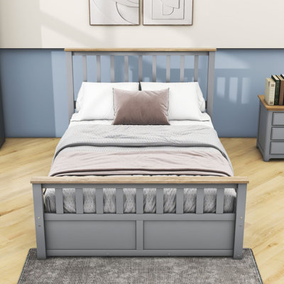 Full Size Two Drawers Wood Platform Bed with Headboard and Footboard -  Red Barrel StudioÂ®, 92B491488FC143F88D29D7166ECB948D