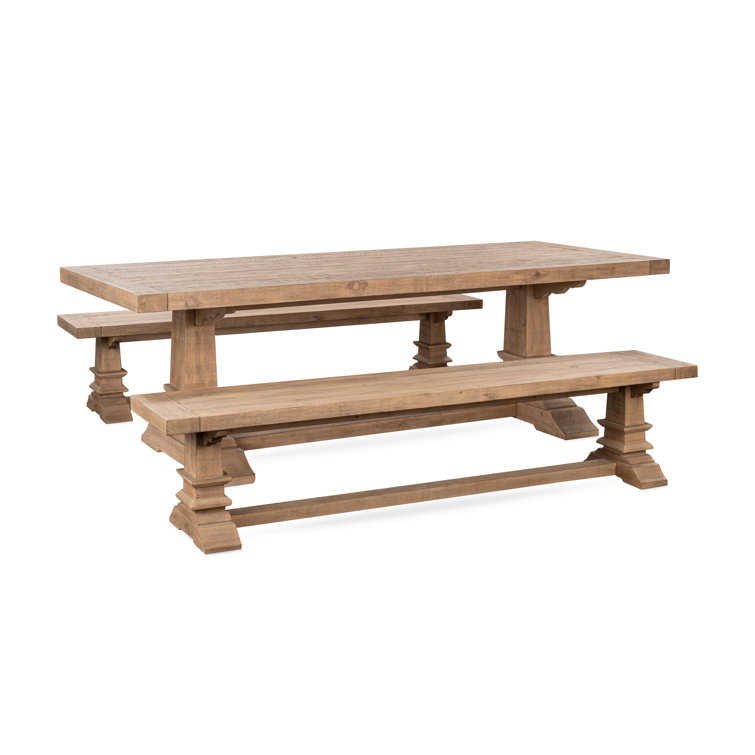 Vienna 3 Piece Solid Wood Dining Set