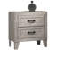 Table de chevet contemporaine en mélamine blanc délavé 1pc